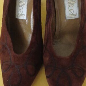 Botticelli Burgundy suede shoes
